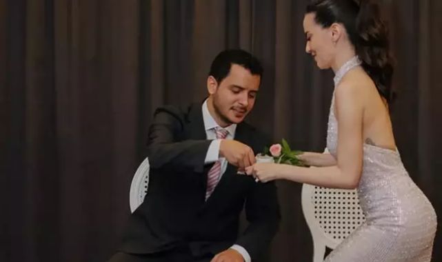 Oyuncu Ezgi Şenler çocukluk aşkıyla evliliğe ilk adımı attı