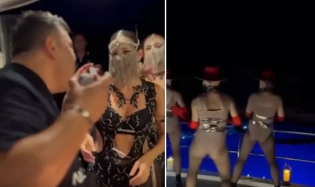 Aras Holding Yönetim Kurulu Başkanı , mahkeme kararını dansöz oynatarak kutladı